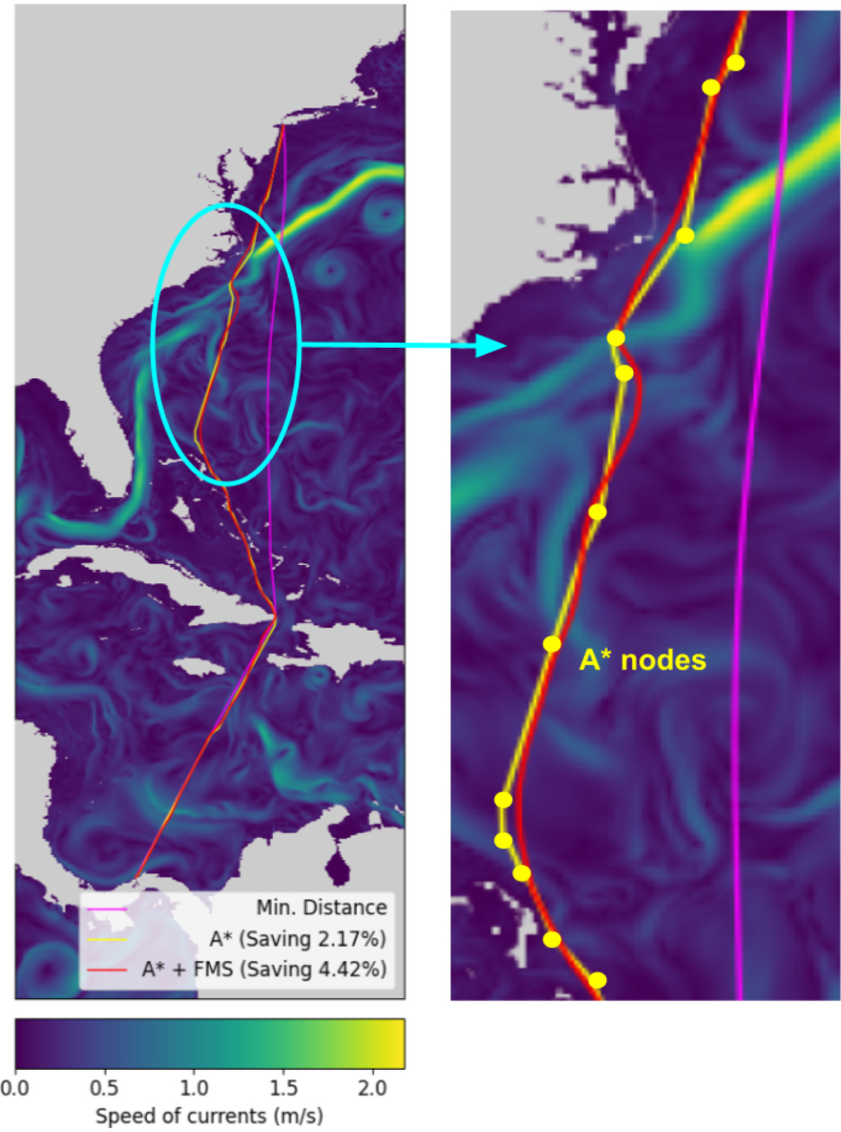 HADAD: Hexagonal A-Star with Differential Algorithm Designed for weather routing 